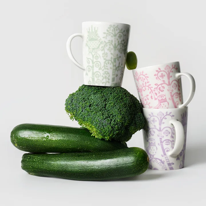 Iittala - Taika tasse avec anse, 0.4 l, rose / sauge / violet clair