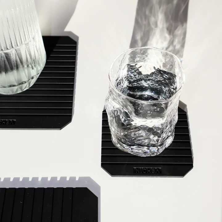 Nichba Design - Dessous de verre S, noir