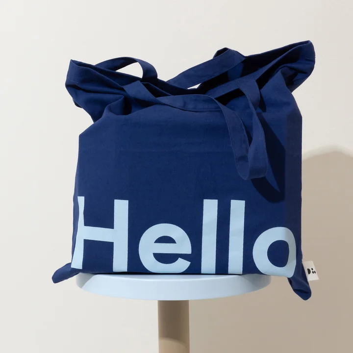 Design Letters - AJ Favourite Sac de transport, Hello / midnight blue