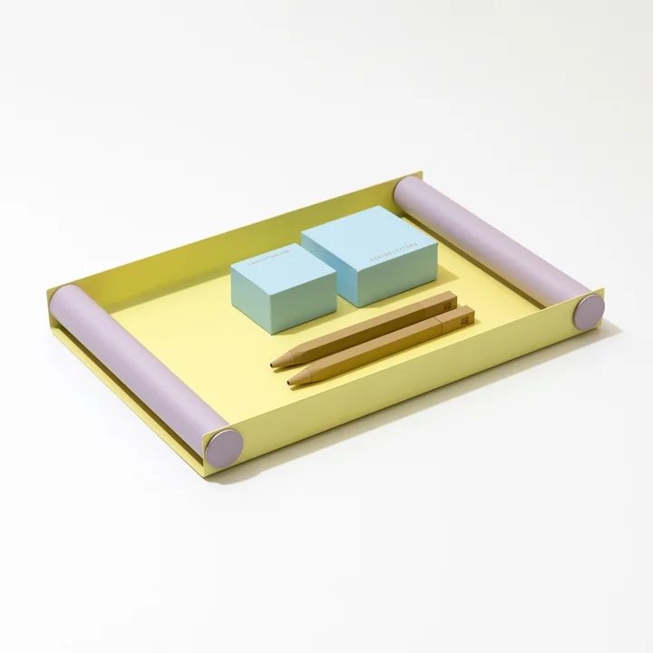 Design Letters - Ray Plateau, medium, yellow / lavender