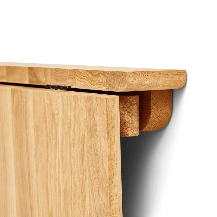 Form & Refine - Trefoil Table murale pliante, chêne