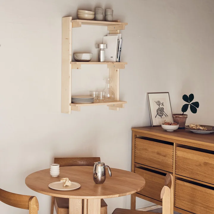 Form & Refine - Beam 3 étagère murale, 60 x 90,5 cm, pin laqué mat