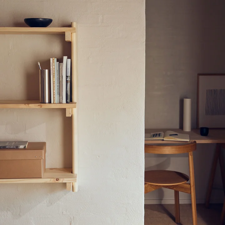 Form & Refine - Beam 3 étagère murale, 60 x 90,5 cm, pin laqué mat