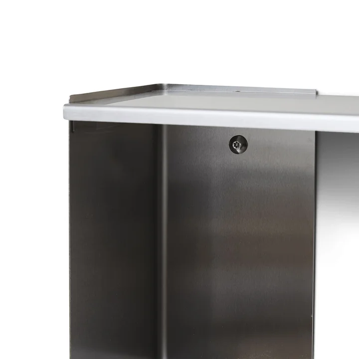 Form & Refine - Taper Étagère murale, 25 x 70 cm, acier inoxydable