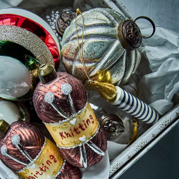 House Doctor - Candle Ornements, bleu