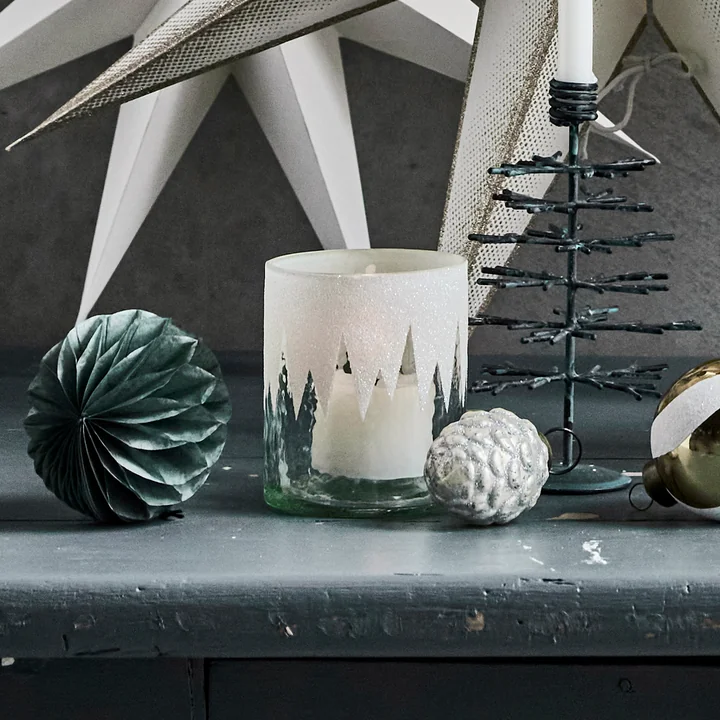 House Doctor - Cone Ornements, Ø 4 cm, argent antique