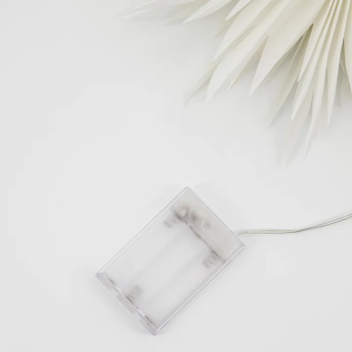 House Doctor - Gant, Top star LED lampe de Noël, blanc / laiton finish