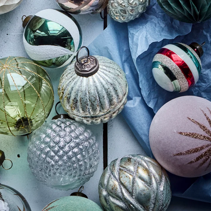 House Doctor - Rhomb Ornements, Ø 7,5 cm, argent antique