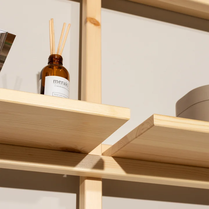 Karup Design - Groove Étagère murale, Big, H 127 x 192 cm, pin naturel