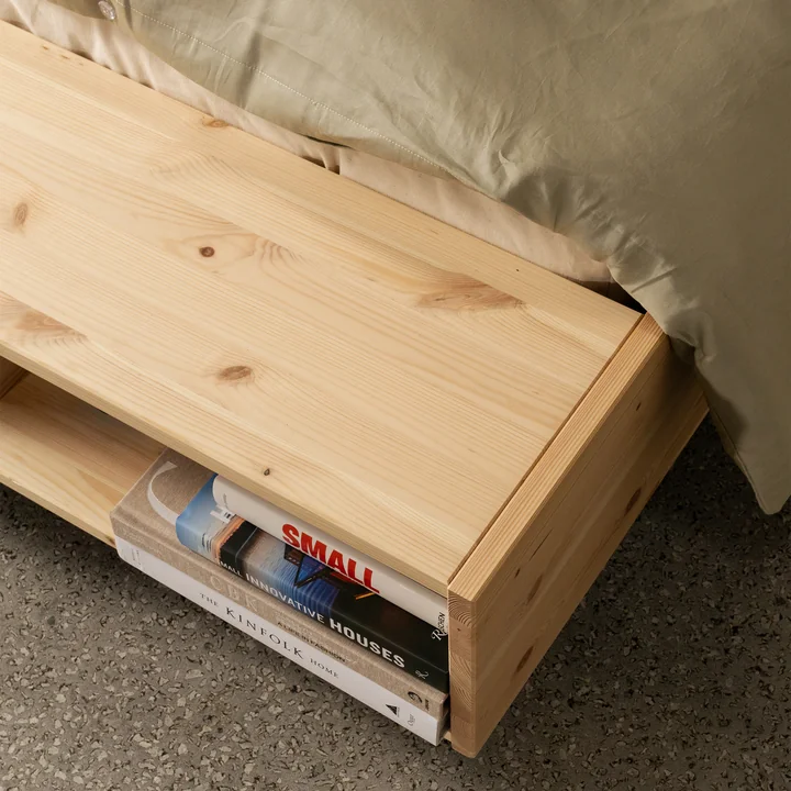 Karup Design - Merge Lit, 140 x 200 cm, pin naturel