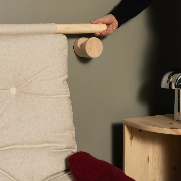 Karup Design - Hooked 135 Canapé-lit avec matelas Bravo 135 x 200 cm, lin