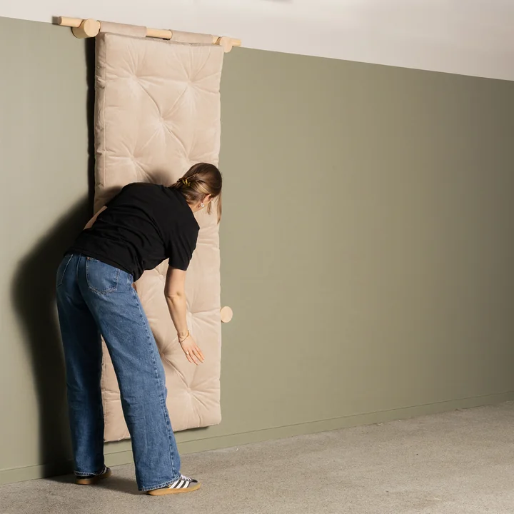 Karup Design - Hooked 75 Canapé-lit avec matelas Bravo 75 x 200 cm, ivoire