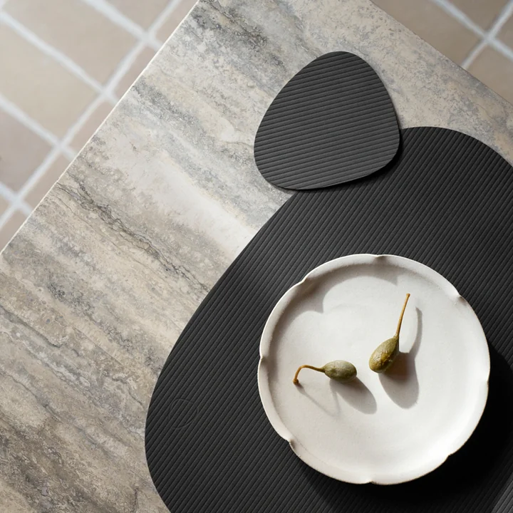 Lind DNA - Glasuntersetzer Curve , Corduroy noir