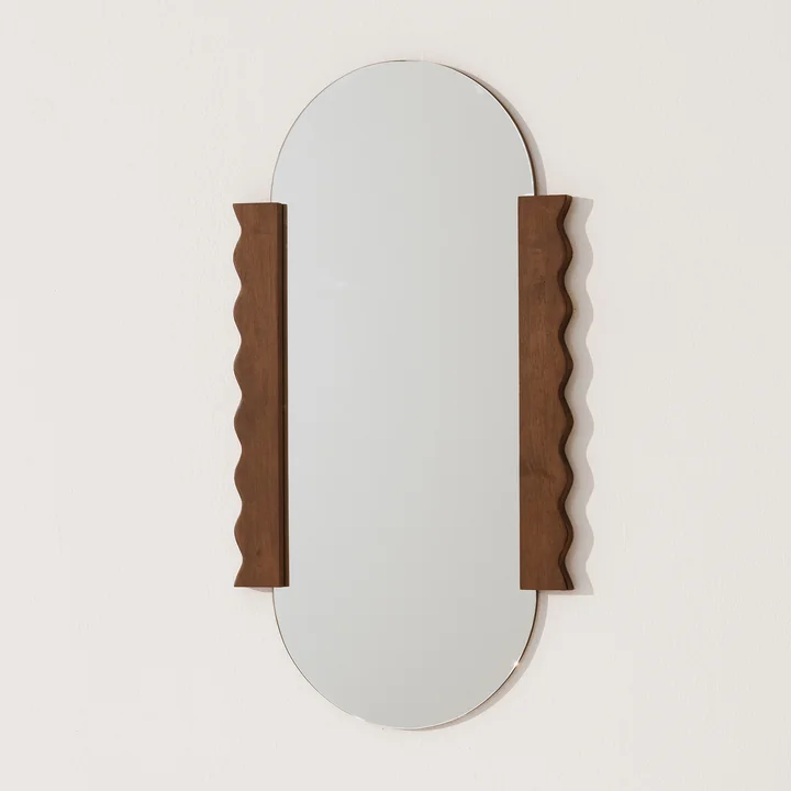 Nobodinoz x Heju - Miroir mural 53 x 100 cm, hévéa huilé