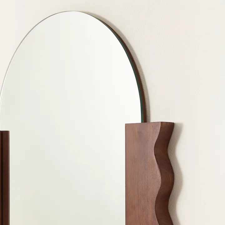Nobodinoz x Heju - Miroir mural 53 x 100 cm, hévéa huilé