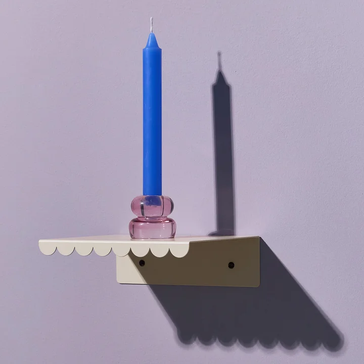 Nobodinoz - Vibes Étagère murale, petite, ivoire