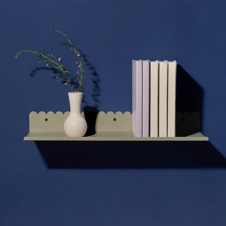 Nobodinoz - Vibes Étagère murale, large, green tea