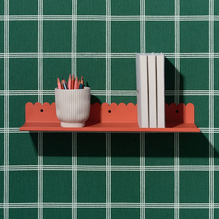 Nobodinoz - Vibes Étagère murale, large, burnt red