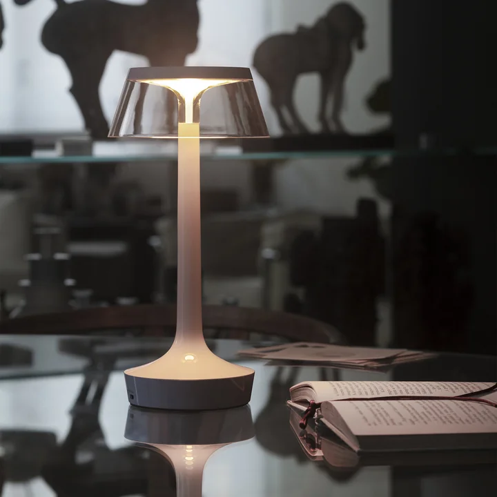 Flos - Bon jour Unplugged Lampe de table à accu, Color Tune, french rose