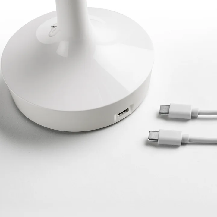 Flos - Bon jour Unplugged Lampe de table à accu, Color Tune, almost white