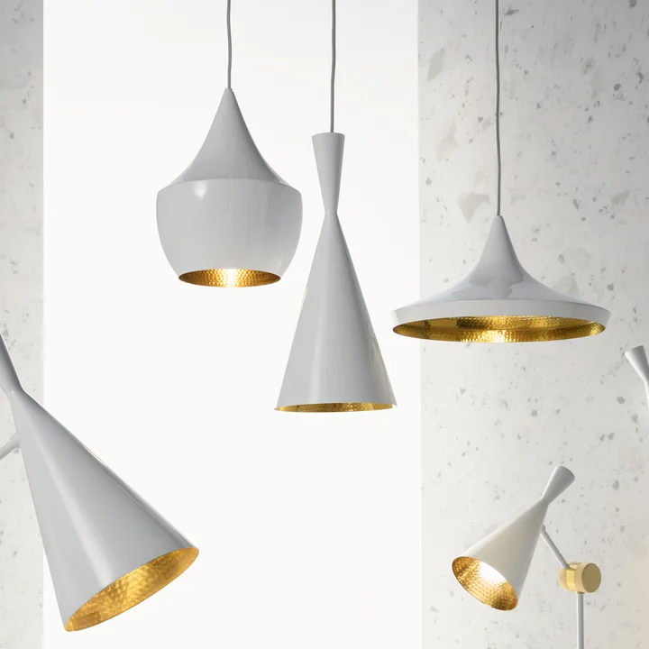 Tom Dixon - Beat Fat LED Lampe suspendue, blanc