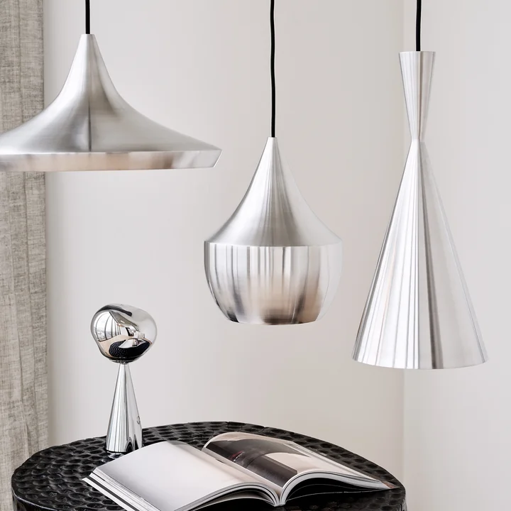 Tom Dixon - Beat Fat Unbeaten LED Lampe suspendue, aluminium
