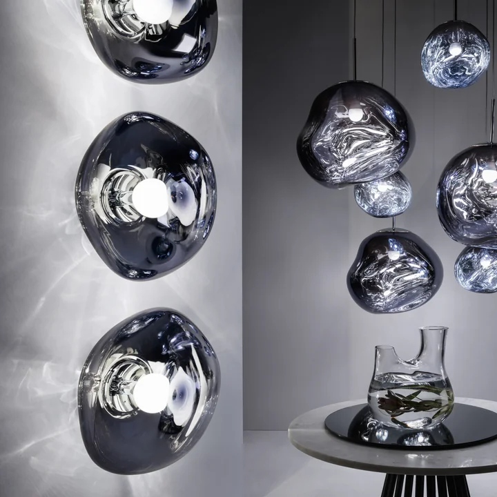Tom Dixon - Melt LED Applique / Plafonnier, 50 x 28 cm, smoke