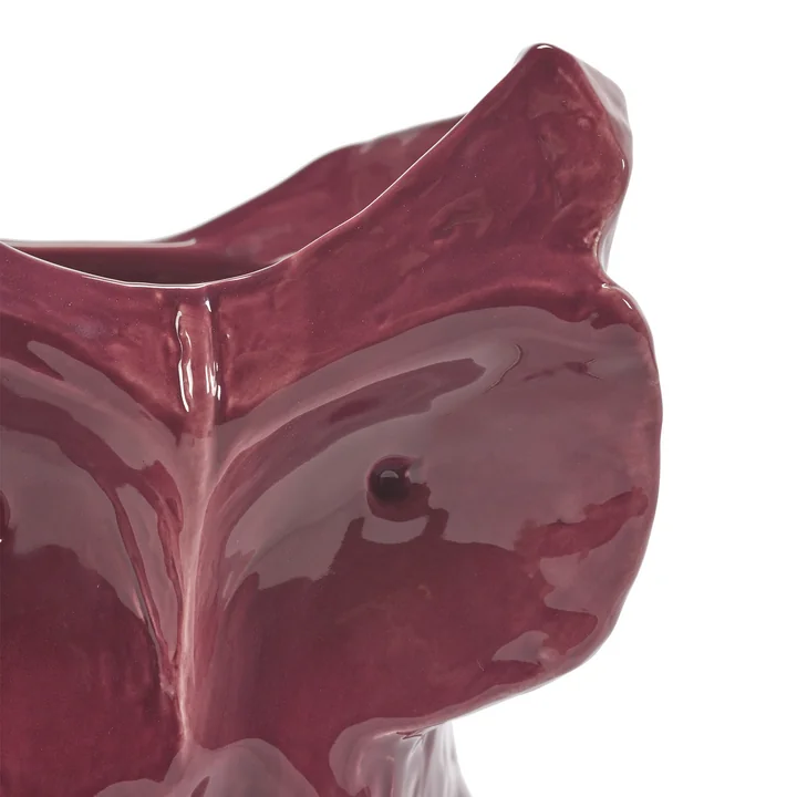 Serax - After Midnight Vase Owl L, aubergine