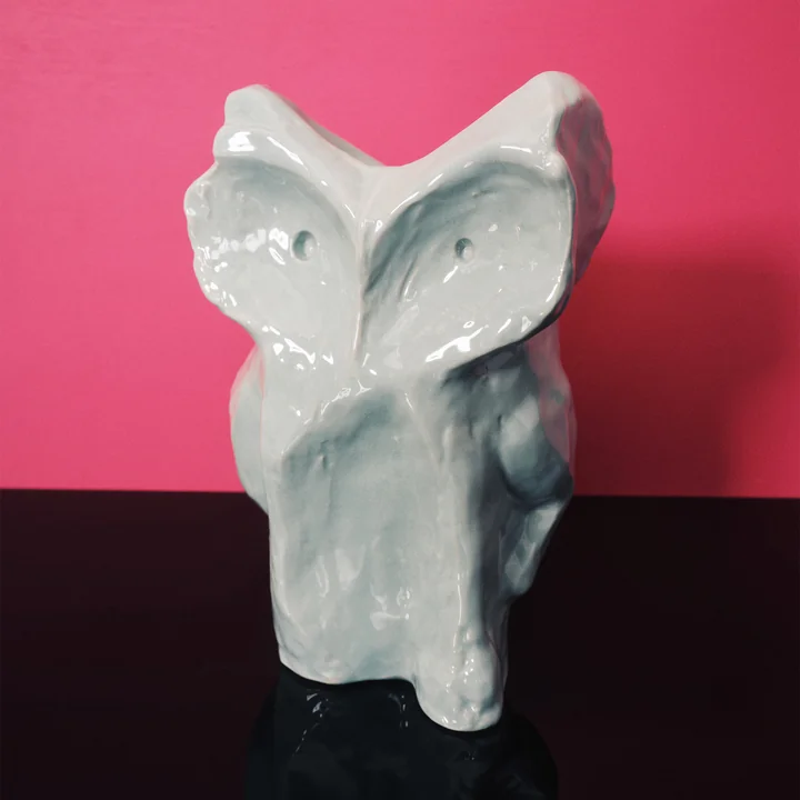 Serax - After Midnight Vase Owl L, bleu clair