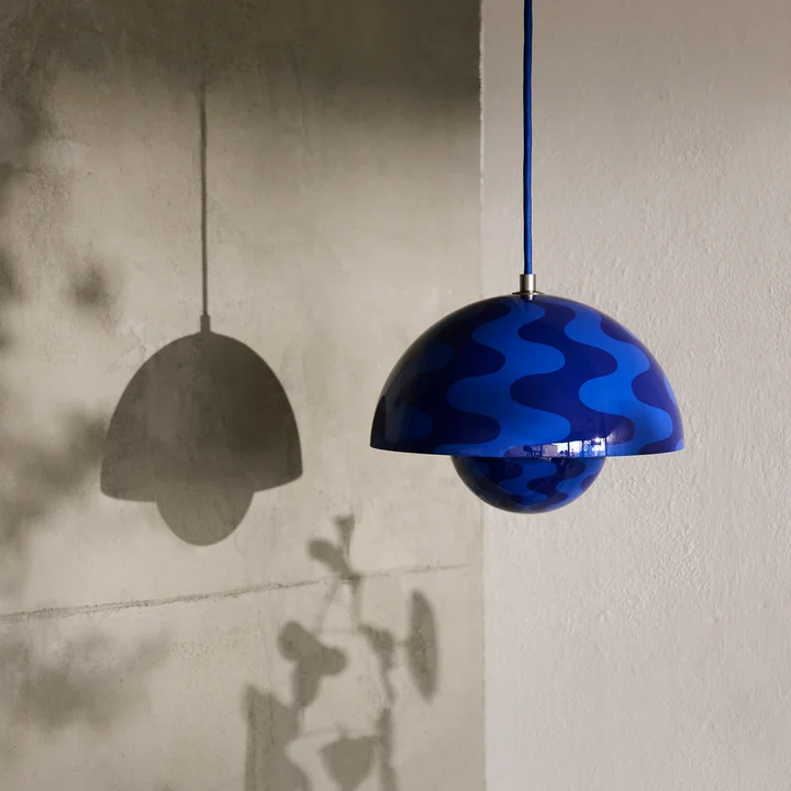 & Tradition - FlowerPot Suspension VP1, bleu cobalt / bleu crépuscule