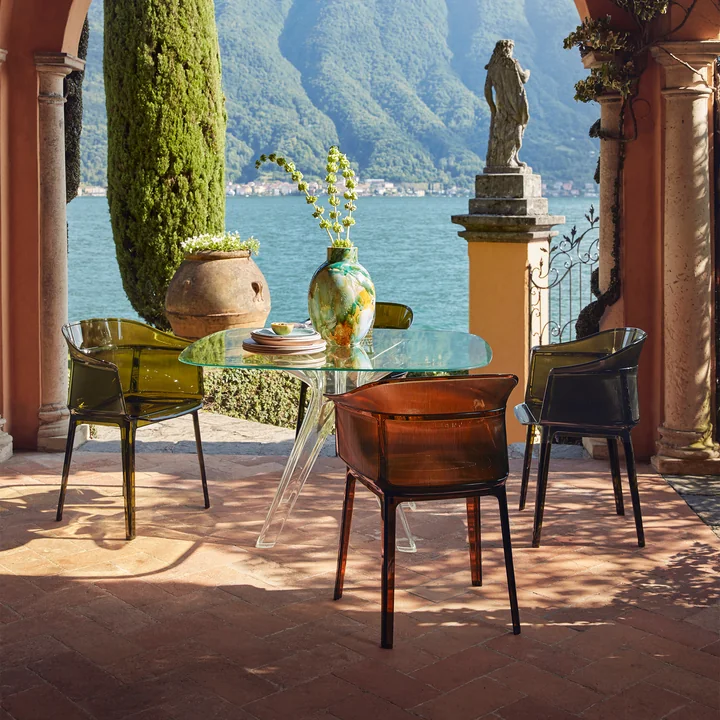 Kartell - Papyros fauteuil, ambre