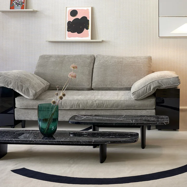 ClassiCon - Matéria tables d'appoint, marbre Nero Marquina / noir