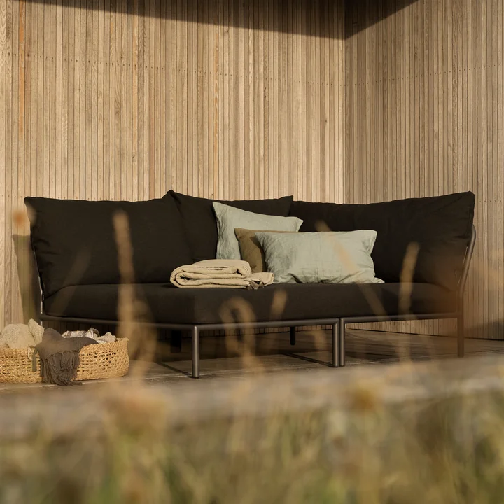 HOUE - Level 2 Cozy Sofa, gauche, dark grey / charcoal