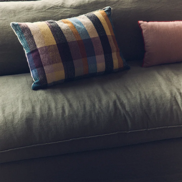 HKliving - Nomad canapé, lin / army green