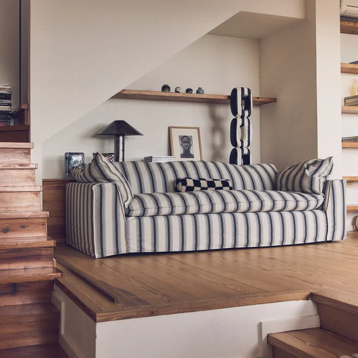 HKliving - Canapé Nomad, Rocco / chalkstripe