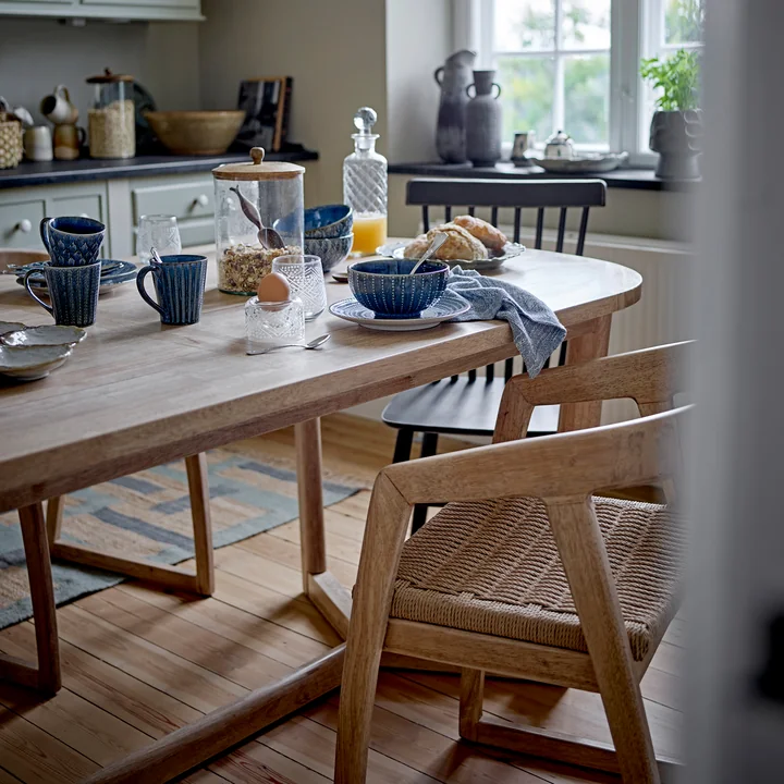 Bloomingville - Serrone chaise et table à manger, naturel