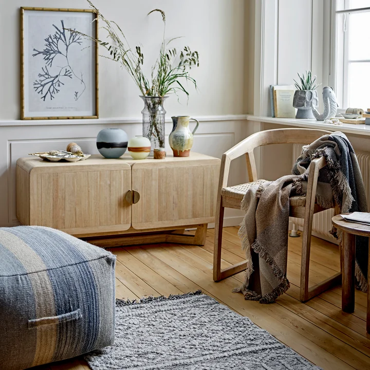 Bloomingville - Serrone chaise et sideboard, naturel