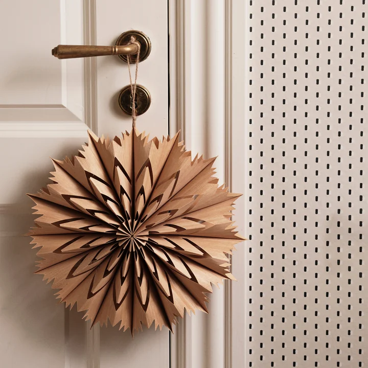 Broste Copenhagen - Venja Étoile de Noël S, Ø 30 cm, naturel