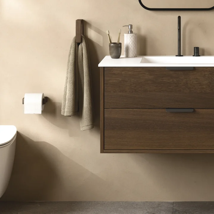 Andersen Furniture - Porte-serviettes Grip, frêne teinté foncé