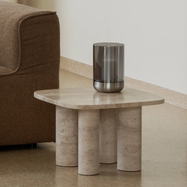 Blomus - Calma Photophore, Ø 15 cm, smoke / acier inoxydable mat