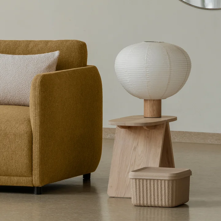 Blomus - Kami Lampe de table, Ø 46 x 45 cm, chêne