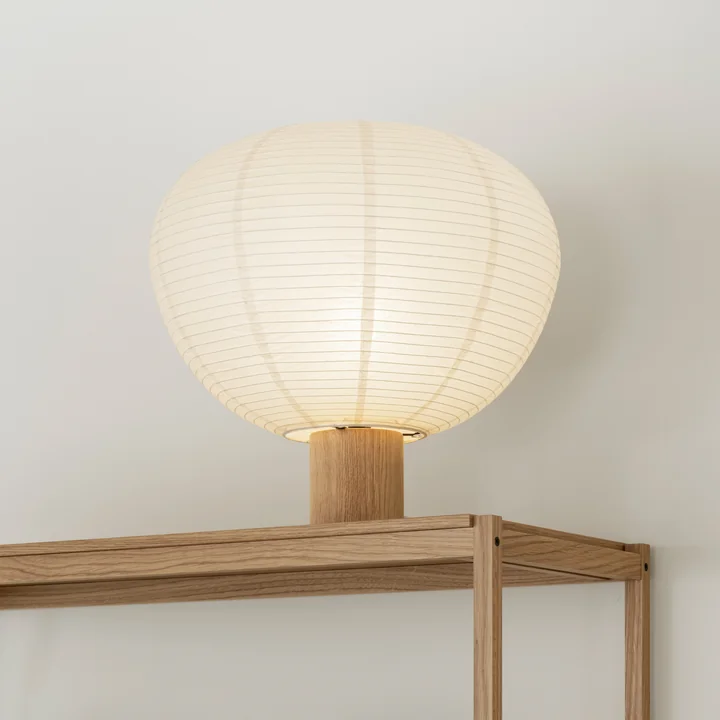 Blomus - Kami Lampe de table, Ø 46 x 45 cm, chêne