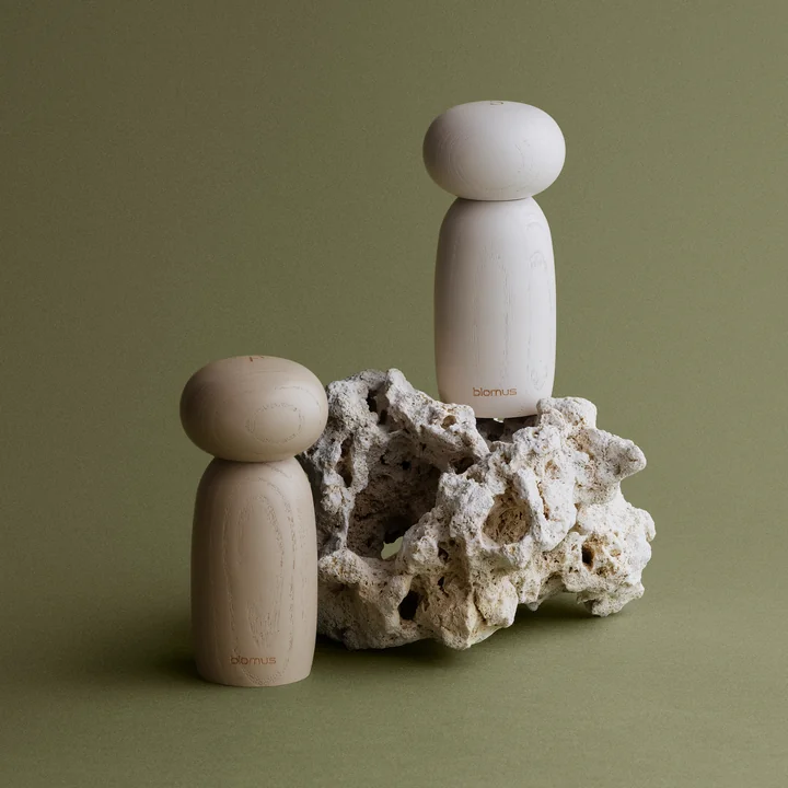 Blomus - Moli Moulin à sel et à poivre, moonbeam / nomad (lot de 2)