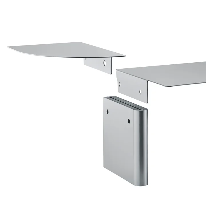 Blomus - Oru étagère murale, acier inoxydable mat