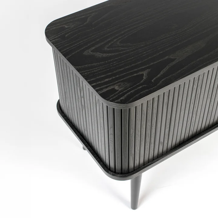 Zuiver - Barbier Sideboard avec portes coulissantes, noir