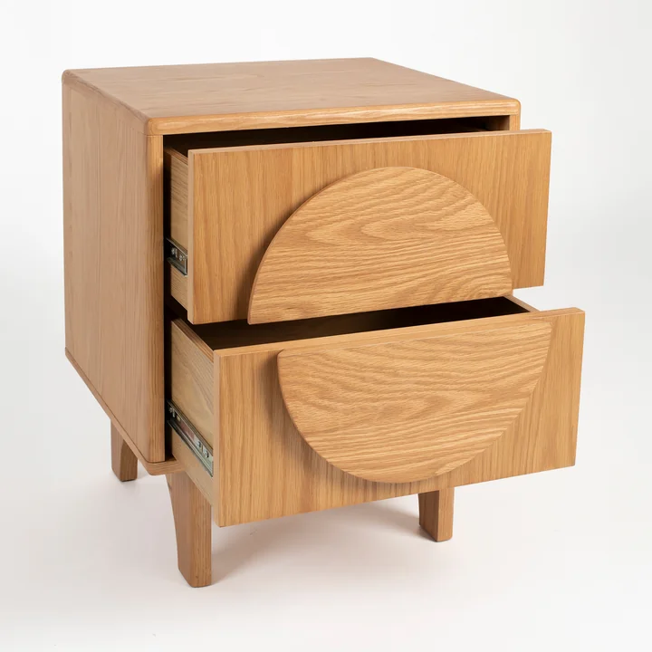 Zuiver - Groove Table de nuit, chêne