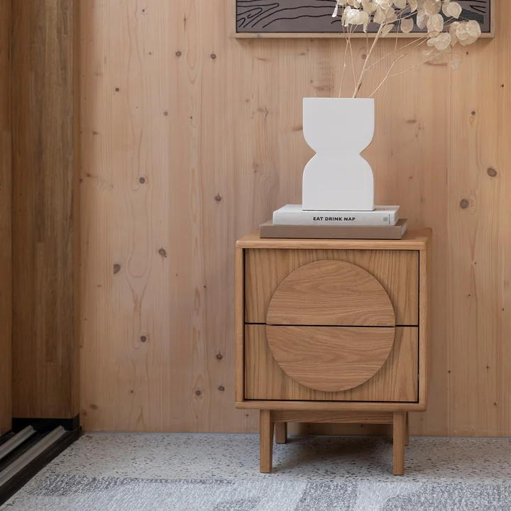 Zuiver - Groove Table de nuit, chêne