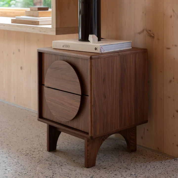 Zuiver - Groove Table de nuit, noyer