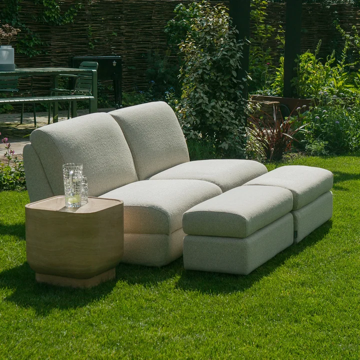 Zuiver - Mississippi Outdoor Tabouret et Lounge Chair, beige