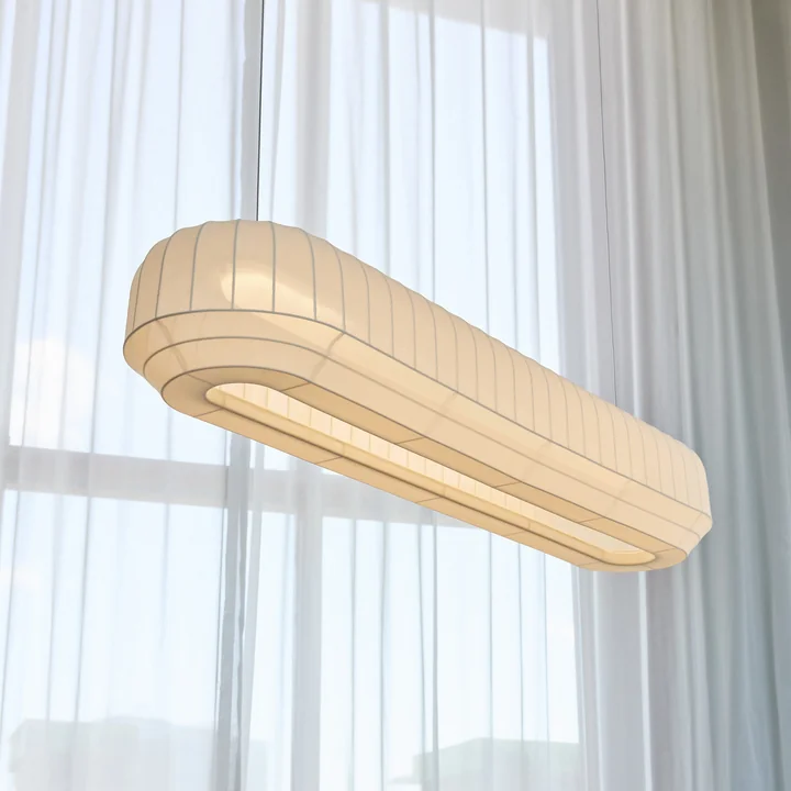 Northern - Tradition LED suspension, linéaire, L 120 cm, blanc cassé